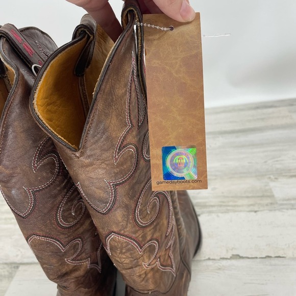 Game Day NEW Aggies New Mexico State Western Cowboy Boys Size 11.5 - Picture 6 of 8